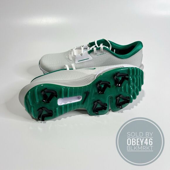 Nike Air Zoom Infinity Tour 2 Golf Shoes Photon Dust/Green HQ2158-100 Sz 12 - Picture 6 of 6